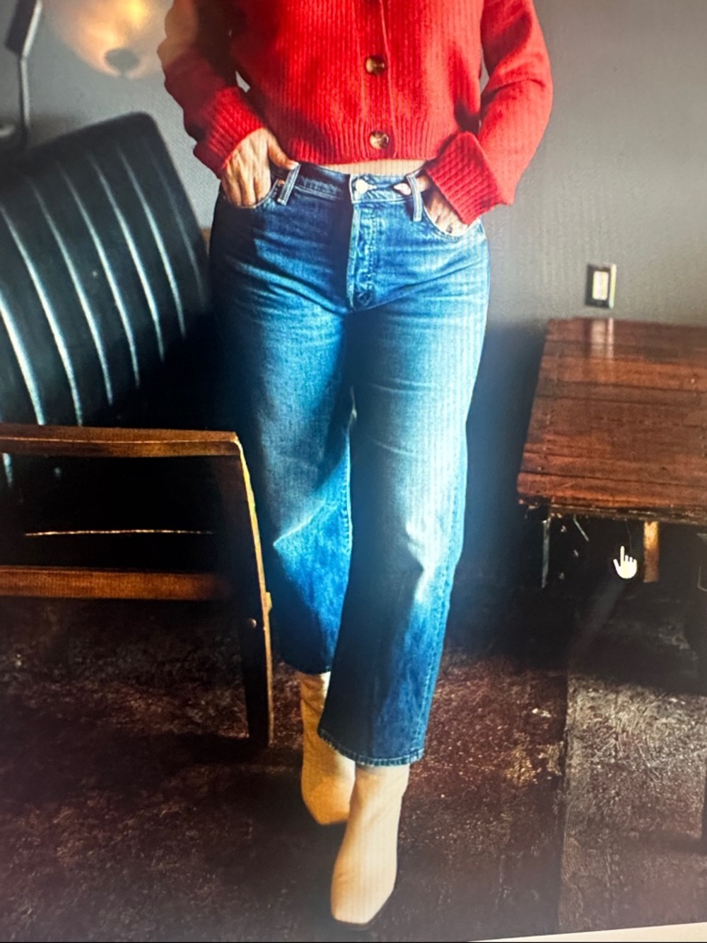 Mother The Ditcher Crop Straight Leg Jeans Size 27 Leap at the Chance NWT